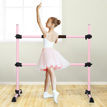 Load image into Gallery viewer, Double Ballet Barre Stretch Bar Portable Freestanding Dance Exercise Equipment

