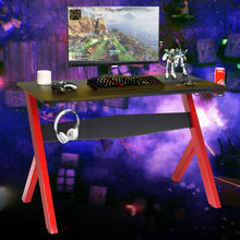 Load image into Gallery viewer, Gaming Computer Desk Carbon Effect Writing Racing Table Study Workstation Home
