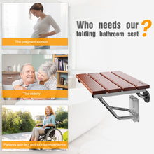 Load image into Gallery viewer, Wall Mounted Shower Spa Seat Bench Foldable Shower Seat Stool Bathroom Chair
