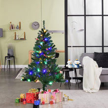 Load image into Gallery viewer, 4FT Artificial Christmas Tree Luxury Pre-lit Green Xmas Trees11 Modes LED Lights
