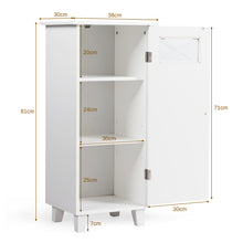 Load image into Gallery viewer, Waterproof Bathroom Cabinet Floor Unit Slim Toilet Organizer Storage Cupboard
