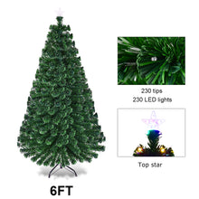 Load image into Gallery viewer, 1.8m Fiber Optic Christmas Tree Multicolor Lights Effects Xmas Decoration
