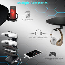 Load image into Gallery viewer, Gaming Computer Desk PC Racing Table USB Game Handle Rack Workstation Study
