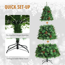 Load image into Gallery viewer, 6ft Artificial Christmas Tree Unlit Life-Like Pine Tree Premium Hinged Xmas Tree
