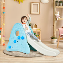 Load image into Gallery viewer, Kids Freestanding Slide Toddler Detachable First Slide Climbing Activity Toy -blue
