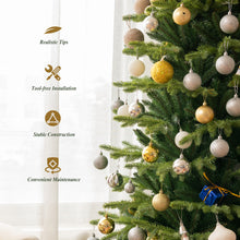 Load image into Gallery viewer, 6Ft Christmas Tree Unlit Christmas Tress Artificial Christmas Tree w/ PE &amp; PVC Branch Tips &amp; Metal Cross Stand

