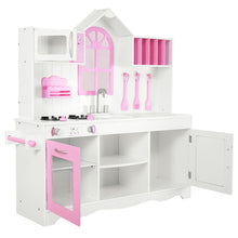 Load image into Gallery viewer, Large Wooden Kids Play Kitchen Children’s Role Play Pretend Set Toy Cooking Gift
