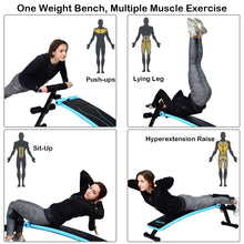 Load image into Gallery viewer, Adjustable Sit Up Bench Abdominal Exercise Training Workout Machine Home Gym
