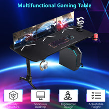 Load image into Gallery viewer, Gaming Computer Desk PC Racing Table USB Game Handle Rack Workstation Study
