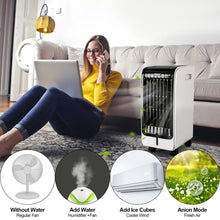 Load image into Gallery viewer, Portable Evaporative Air Cooler Fan &amp; Humidifier 3 Modes &amp; Speeds Home Office
