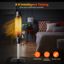 Load image into Gallery viewer, 2000W Ceramic Tower Heater Portable PTC Oscillating Heater Adjustable Thermostat
