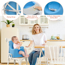 Load image into Gallery viewer, 6 in 1 Travel Feeding Booster Seat Toddler Highchair Baby Walker Training Set
