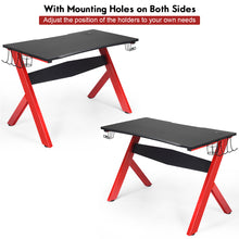 Load image into Gallery viewer, Gaming Computer Desk Carbon Effect Writing Racing Table Study Workstation Home

