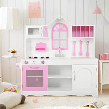 Load image into Gallery viewer, Large Wooden Kids Play Kitchen Children’s Role Play Pretend Set Toy Cooking Gift
