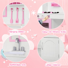 Load image into Gallery viewer, Large Wooden Kids Play Kitchen Children’s Role Play Pretend Set Toy Cooking Gift
