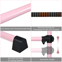 Load image into Gallery viewer, Double Ballet Barre Stretch Bar Portable Freestanding Dance Exercise Equipment
