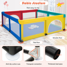 Load image into Gallery viewer, Large Baby Playpen Kids Activity Center w/ 50 PCS Ocean Balls Infant Safety Gate
