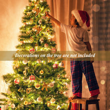 Load image into Gallery viewer, 6Ft Christmas Tree Unlit Christmas Tress Artificial Christmas Tree w/ PE &amp; PVC Branch Tips &amp; Metal Cross Stand
