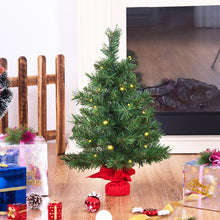 Load image into Gallery viewer, 2FT/60CM Mini Artificial Christmas Tree Tabletop Xmas Trees LED Light Indoor
