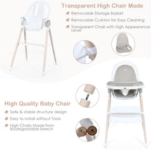 Load image into Gallery viewer, 3 in 1 Convertible Infant Highchair Baby Dining Chair w/Removable Tray Footrest
