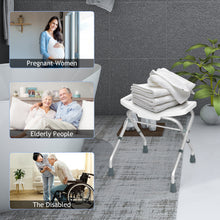Load image into Gallery viewer, Adjustable Padded Shower Chair Folding Bathroom Tub Stool Benches W/ Handles
