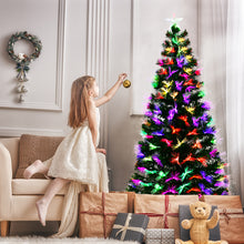 Load image into Gallery viewer, 1.8m Fiber Optic Artificial Christmas Tree LED Blossom Effect W/ Top Star
