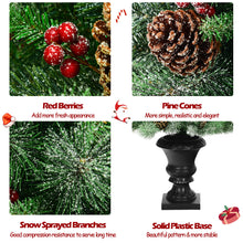 Load image into Gallery viewer, 4FT Artificial Christmas Tree Indoor Outdoor Xmas Tree Decoration W/ Pine Cones
