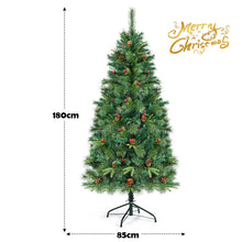 Load image into Gallery viewer, 6FT Artificial Pre-Lit Christmas Tree 250 Warm LED Lights Xmas Tree Decoration
