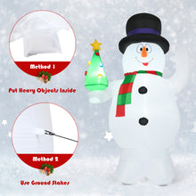 Load image into Gallery viewer, 2.4M Inflatable Christmas Snowman Decorations w/ Lights Snowman Santa for Xmas
