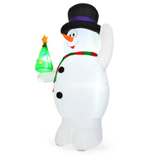 Load image into Gallery viewer, 2.4M Inflatable Christmas Snowman Decorations w/ Lights Snowman Santa for Xmas
