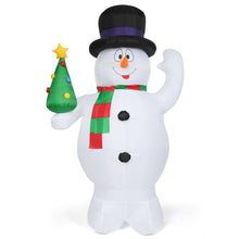 Load image into Gallery viewer, 2.4M Inflatable Christmas Snowman Decorations w/ Lights Snowman Santa for Xmas
