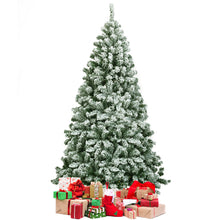 Load image into Gallery viewer, 6FT Artificial Christmas Tree Green Snow Flocked Xmas Tree Decoration In/Outdoor
