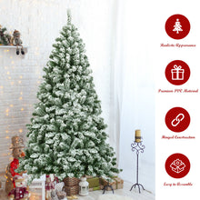 Load image into Gallery viewer, 6FT Artificial Christmas Tree Green Snow Flocked Xmas Tree Decoration In/Outdoor
