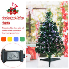 Load image into Gallery viewer, 2FT Tabletop Christmas Tree Fiber Optic Xmas Tree Decoration Color Changing
