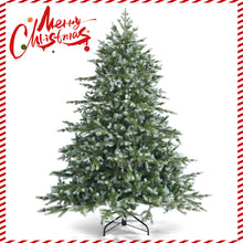Load image into Gallery viewer, 6FT Snow Flocked Christmas Tree Luxury Artificial Xmas Full Tree W/ Metal Stand
