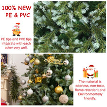 Load image into Gallery viewer, 6FT Snow Flocked Christmas Tree Luxury Artificial Xmas Full Tree W/ Metal Stand
