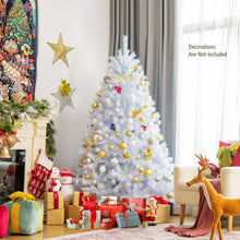Load image into Gallery viewer, 6FT White Artificial Christmas Tree Realistic Full Xmas Pine Tree W/ Metal Stand
