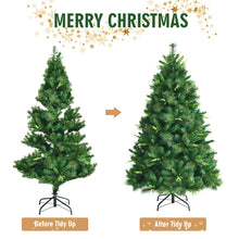 Load image into Gallery viewer, 6FT Artificial Christmas Tree Premium Hinged PVC Xmas Full Tree W/ Metal Stand
