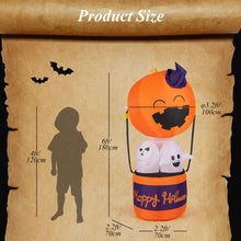 Load image into Gallery viewer, 6FT Tall Halloween Inflatable Balloon 3 Ghosts Combo Blow-up Decoration w/LED
