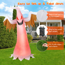 Load image into Gallery viewer, 6ft Halloween Inflatable Ghost Quick Blow up Halloween Decoration w/ Red LED
