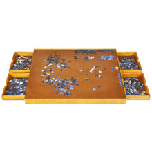 Load image into Gallery viewer, Puzzle Board Jigsaw Storage Table Four Sliding Drawers Smooth Surface 1500 PCS
