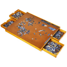 Load image into Gallery viewer, Puzzle Board Jigsaw Storage Table Four Sliding Drawers Smooth Surface 1500 PCS
