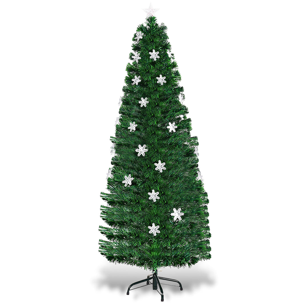 1.8m Artificial Fibre Optic Christmas Tree