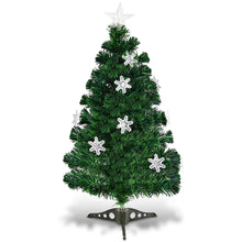 Load image into Gallery viewer, 3FT Artificial Fibre Optic Christmas Tree Green Color Changing Xmas Tree Decor
