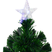 Load image into Gallery viewer, 1.2m Fiber Optic Christmas Tree Artificial Xmas Tree W/Top Star&amp;Snowflake
