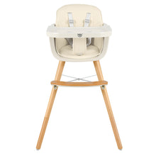 Load image into Gallery viewer, Wooden Baby Highchair Infant Child Feeding Seat Detachable Comfortable Cushion
