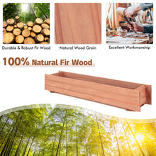 Load image into Gallery viewer, Outdoor Raised Garden Bed Fir Wood Elevated Flower Herbs Planter Growing Box

