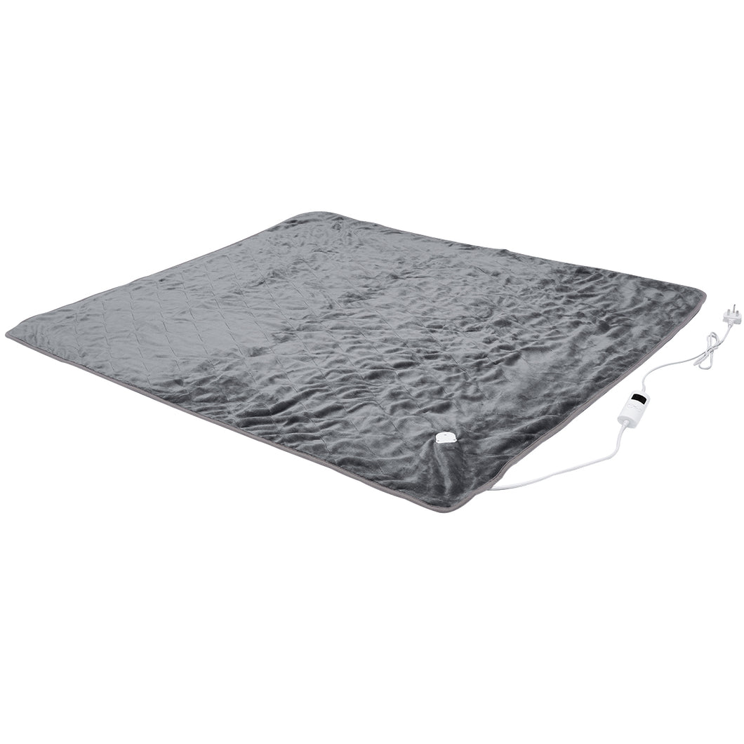 Electric Heated Over Throw Blanket Washable Soft Fleece w/ Monitor Warm Mattress