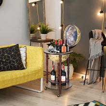 Load image into Gallery viewer, Wood Globe Drink Cabinet Wine Bar Stand Italian Rack Liquor Bottle Shelf 330MM
