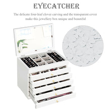Load image into Gallery viewer, Jewelry Box Jewel Display Case Jewel Holder Cabinet Makeup Necklace Ring Earring Storage Organizer
